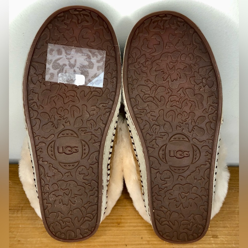 S⭕️LD‼️New Ugg Women’s Wrin Slippers Chestnut Size 6 - Picture 8 of 10